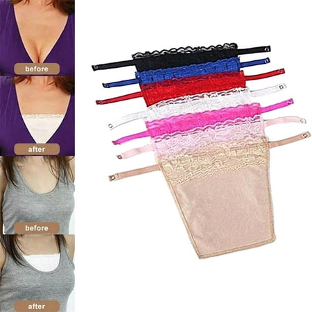 

7PCS Lace Privacy Cleavage Cover Invisible Bra Anti Peep Invisible Bra Women Lace Hide Underwear Female Up Seamless Wrap Chest Cloth