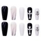 thumbnail image 3 of Pieza de uña postiza gótica oscura usar pegatina de uñas pieza de uña terminada 24 piezas pegatina de uñas usar uña Sincero Electrónica, 3 of 5