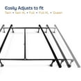 Nestl Adjustable Metal Bed Rails Metal Adjustable Bed Frame with Bed