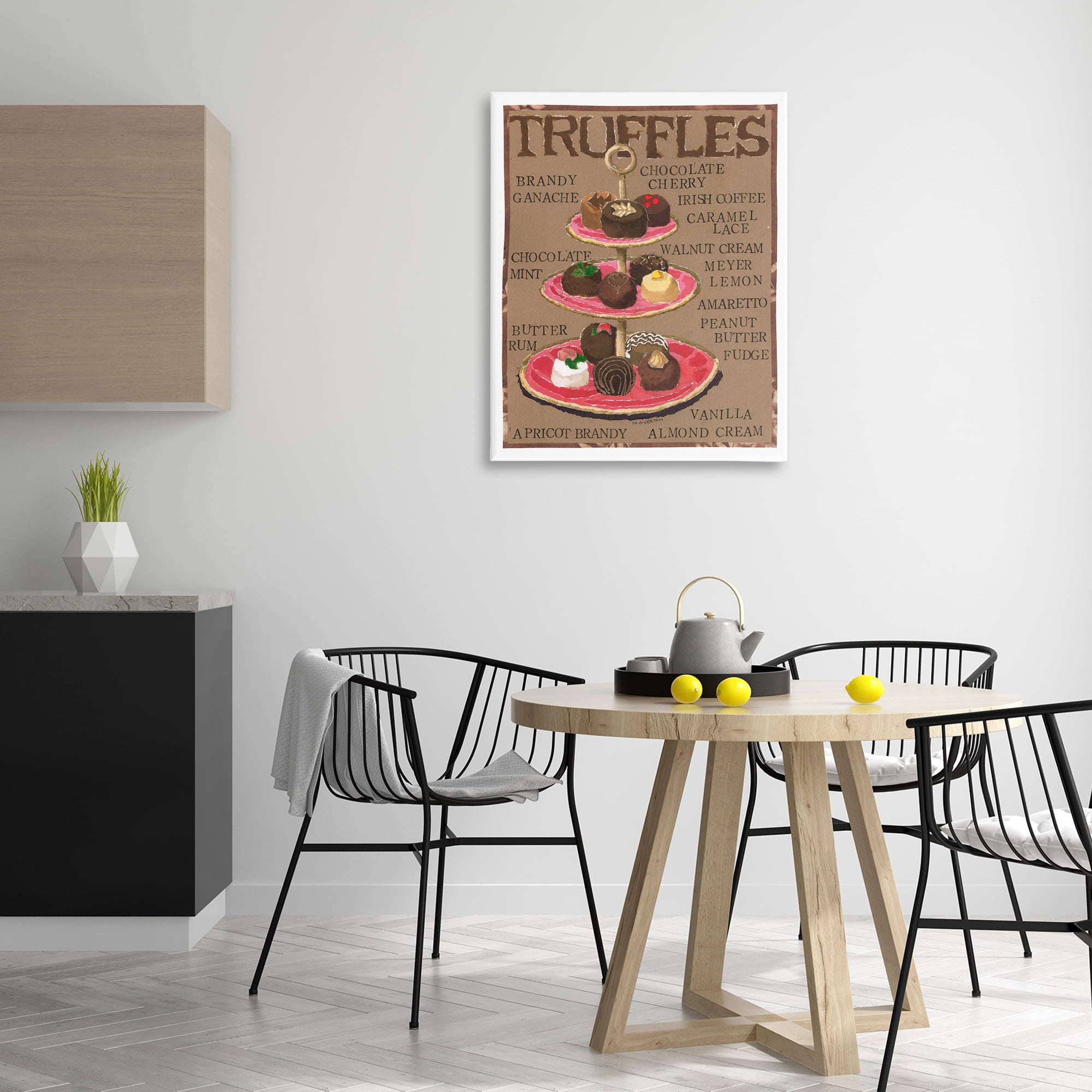 Stupell Industries Assorted Chocolate Truffles Food & Beverage Painting Gallery Wrapped Canvas Art Print Wall Art, 30 x 40