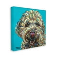 thumbnail image 2 of Stupell Industries Blue Pop Style Bright Bold Shaggy Dog Portrait Modern Painting Gallery-Wrapped Canvas Print Wall Art, 24 x 24, Design by Carolee Vitaletti, 2 of 5