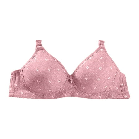 VISALY Bras for Women  Front Closure Bra for Women Comfort Wireless Full Coverage Womans Sleep Bra  Bras for Older Women  Bras for Women No Underwire  Bras  Plunge Bra (Rose Gold  XXL)