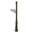 thumbnail image 2 of QualArc LPST-804-BL Lewiston Post only, with support brace, decorative fluted base and ball finial i, 2 of 3