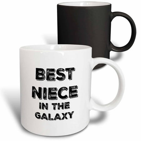 

3dRose Best Niece in the Galaxy - Magic Transforming Mug 11-ounce