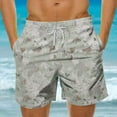 thumbnail image 2 of LpwkSSA Mens Lightweight Camo Shorts Straight Cut Design Soft Fabric Relaxed Silhouette for Weekend Getaways Green XL, 2 of 5