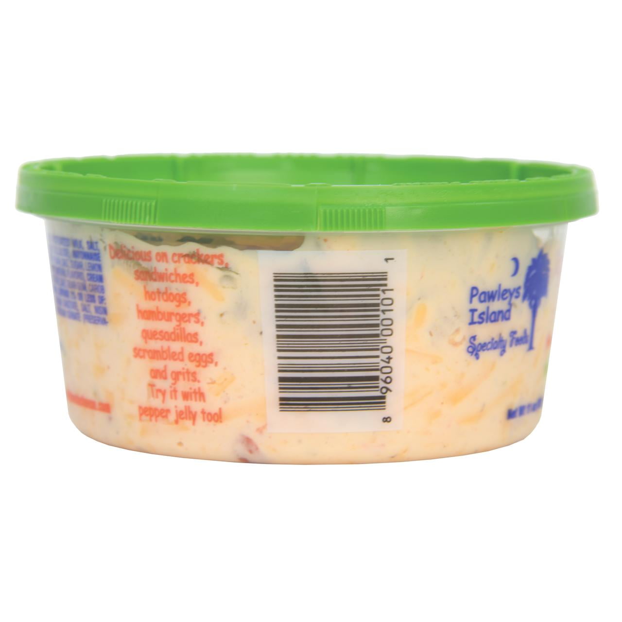 Palmetto Cheese, Pimento Cheese with Jalapenos, 11 oz. Refrigerated, Spreadable, Re-Sealable Plastic Tub.