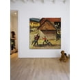 thumbnail image 3 of Marmont Hill Ranch Basketball by John Clymer Painting Print on Canvas, 3 of 7