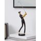 thumbnail image 3 of 1 pieza estatuilla de golfista estatua decoración Golf resina escultura regalo arte negro 24cm JAMW Sencillez, 3 of 5