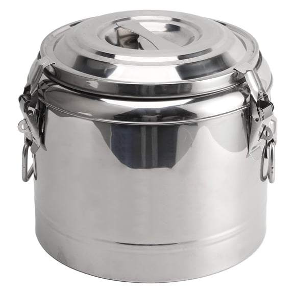 Stainless Steel Insulated Beverage Dispenser, Locking Lid, for Hot/Cold Coffee, Tea, Milk, Juice