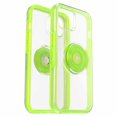 thumbnail image 4 of Otterbox Otter+Pop Symmetry Clear iPhone 13 Clear/Translucent Blaze Lime, 4 of 4