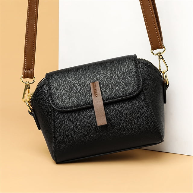 Bolsas Crossbody para las Mujeres Bolsa Crossbody Multifuncional de Moda de Cuero Suave, Bolsa de Hombro Casual de las Mujeres, Bolsa Crossbody de las Mujeres Bolsas Crossbody Pequeñas para las Mujere