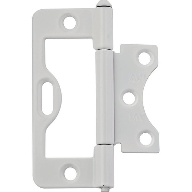 3" Non-Mortise Butt Hinges - White, Ideal shutter hinges or for kitchen cabinet doors By Rockler ...