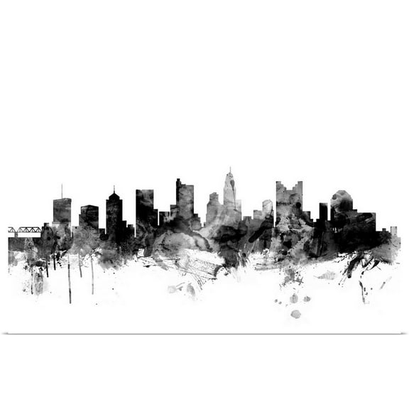 Great BIG Canvas | "Columbus Ohio Skyline" Art Print - 30x20