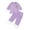 Dark Purple, variant on Krdevn Kids Beanie Ghost Halloween Pajama Set Long Sleeve Lapel Button Top and Pants Black Fluff Sleepwear 2 Piece Pjs 2-3 Years,Dark Purple