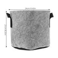 thumbnail image 2 of Soimiss 5Pcs Garden Growing Box Grey Felt Planting Bags with Handles for Outdoor Plants, 2 of 8