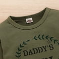 thumbnail image 5 of 4T Girls Pants Set Daddy's Girl Baby Clothes Long Sleeve Ruffle Shirt Tops with Camo Pants Toddler Girl Outfits, 5 of 7