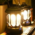 thumbnail image 4 of Neinkie Camping Light Retro Rechargeable with Handle Waterproof Multifunctional Dual Light Source USB Charging High Brightness LED Emergency Lantern Lamp for Outdoor, 4 of 7