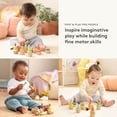 thumbnail image 2 of Lovevery Post & Play Peg People Baby Toy, 7 Wooden Peg Doll Practice Color Matching, Stacking, and Balancing, Ages 13 Months +, 2 of 5