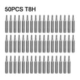 thumbnail image 1 of 50Pcs 4mm Small Hex Shank Screwdriver Bits Set for Torx Plum Blossom Head Tools T8H, 1 of 7