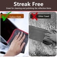 thumbnail image 5 of Lint Free Carbon Microfiber Cleaning Cloth Glass Window Polishing Streak Free Miracle Easy Clean Rag Reusable for Mirror Kitchen Dish Auto Detailing, Pack of 6, 12"x12", 5 of 12