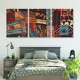 thumbnail image 5 of Shadudu Patchwork Design Canvas Wall Decor for Bedroom, Living Room, Office - Modern Art Prints, 12x16 Inches, Unframed, Set of 3 Pieces 12"x16"x3pcs, 5 of 6