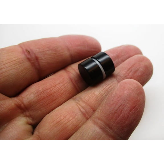 Neodymium Magnets 1/2" x 1/4" Grade N52 Set of 2 Black Epoxy Rare Earth