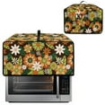 thumbnail image 2 of ZIATUBLES Toaster Oven Cover Stain Resistant Kitchen Appliance Dust Cover Large Size Appliance Protector Storage Bag with Side Pocket, 22.5" x 18.5" x 13", Hippie Floral, 2 of 8