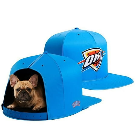 UPC: 0887786002462 | Blue Oklahoma City Thunder Medium Pet Nap Cap Dog Bed