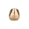 thumbnail image 3 of BLISSFUL STEP Women's Casual Shoes Pointy Toe Clear Rhinestone Ballet Flats Champagne Gold 6, 3 of 9