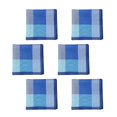 thumbnail image 5 of 6Pcs Cloth Men's Pocket Square Hankies Bandanas Assorted classic Hanky for Party Dark Blue, 5 of 8
