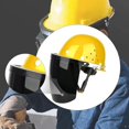 thumbnail image 6 of Zxpjkyu Face Shield Face Cover with Helmet Flip up Impact Resistant Headgear for Logging Black visor, 6 of 9