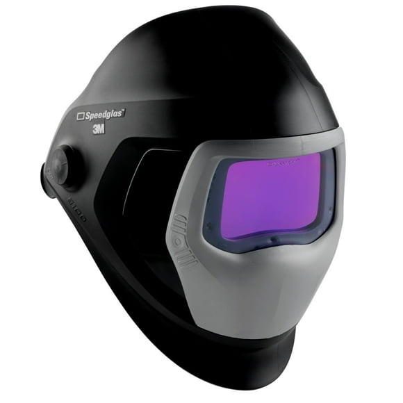 3M Speedglas Welding Helmet 9100, 06-0100-30iSW, with Auto-Darkening Filter 9100XXi 3 Arc Sensors for MMAW TIG MIG Tack Plasma Arc Welding and Grinding Mask, 1 Each