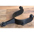 thumbnail image 2 of Hilason Western Black Steel Mens 5 Degree Bull Riding Spurs Pair, 2 of 5