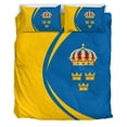 thumbnail image 4 of Bandera de Suecia Escudo de Armas Juego de cama Círculo RLT7, 4 of 5