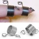 thumbnail image 5 of Anillo de dedal de tejido en espiral de acero inoxidable de 2 piezas y 2 tamaños para accesorios de tejido, 5 of 5