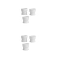 thumbnail image 1 of Naiovety 3 piezas de maceta de flores de control de raíces jardín suculento simple maceta transpirable agujeros de drenaje decoración blanco Blanco/M 2piezas, 1 of 6