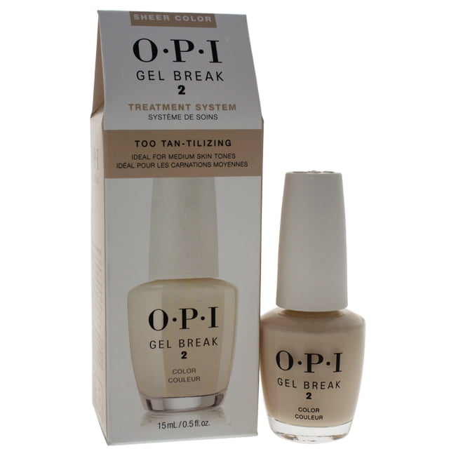 OPI - Nail Treatment- Gel Break Sheer Color - Too Tan-tilizing, .5oz
