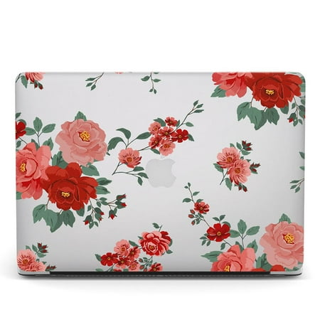 New MacBook Pro 13 Case 2020 Release A2251 A2289 A2159 A1989 A1706 A1708, GMYLE Hard Snap on Plastic Hard Shell Case Cover for MacBook Pro 13 Inch (Red Roses)