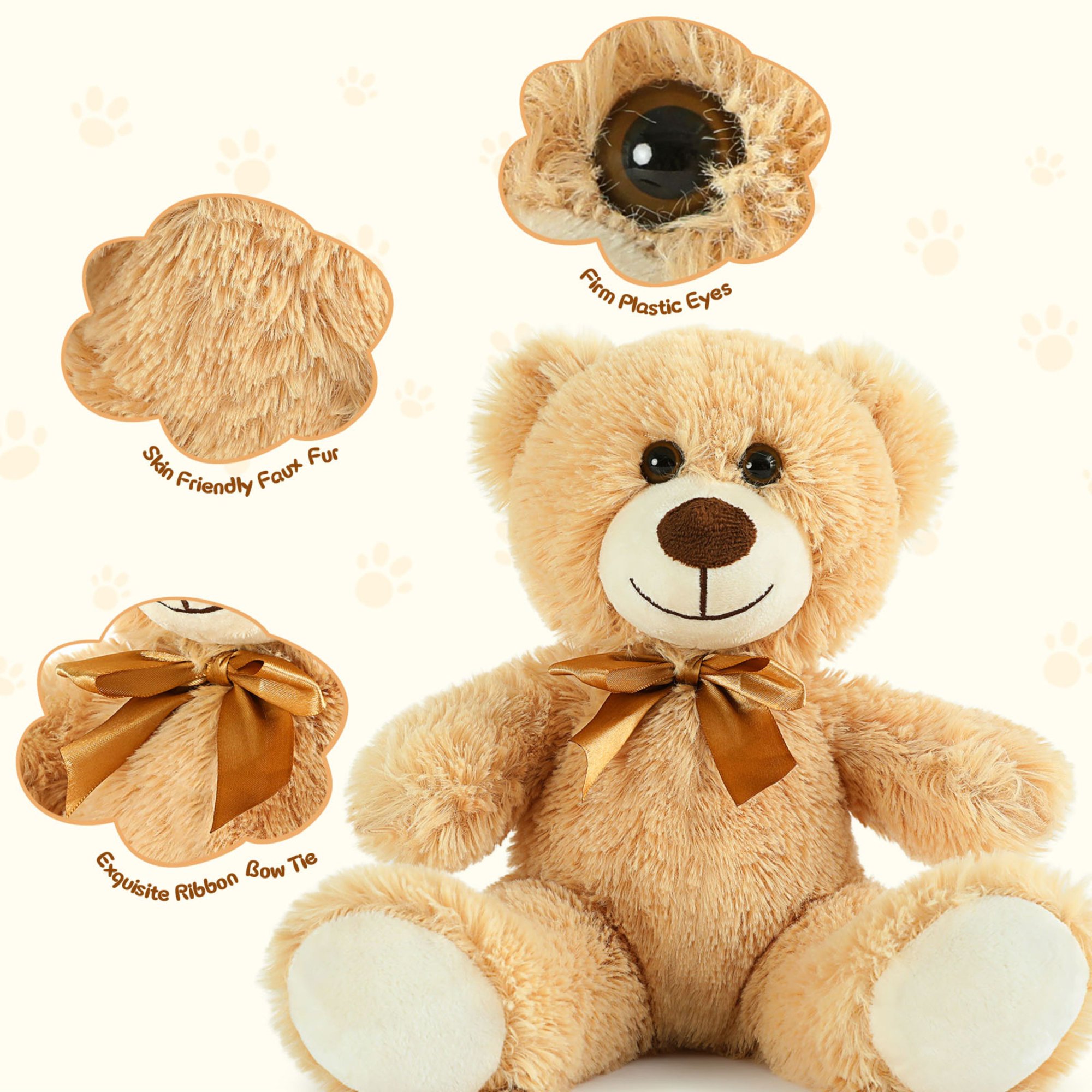 MaoGoLan 7 Packs Teddy Bear Stuffed Animals 14'' Bulk Teddy Bear Plush Toy