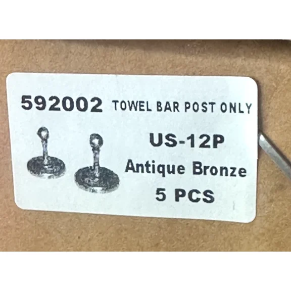 Delta Avalon Towel Bar Post Only Antique Bronze Finish Brand New Bathroom Us-12P