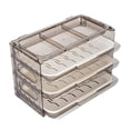 thumbnail image 1 of Recipientes multifuncionales para almacenamiento de alimento Baoblaze Organizador de nevera 28 cm x 18 cm x 15 cm gris, 1 of 6