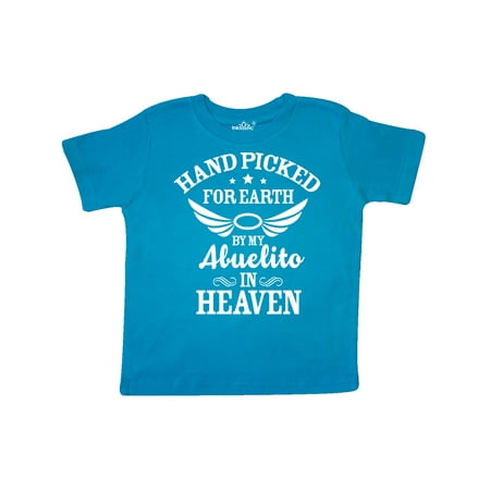 

Inktastic Handpicked for Earth By My Abuelito in Heaven Gift Toddler Boy or Toddler Girl T-Shirt