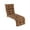 Brown, variant on Demi Bonn Outdoor Seating Cushions, Patio Lounge Chaise Cushion with String Ties for Garden Poolside, Black
