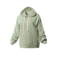 thumbnail image 2 of A2Y Women's Relax Fit Kangaroo Phone Pockets Hoodie Sweatshirts Light Sage M, 2 of 5