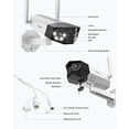thumbnail image 5 of Reolink Duo 2 WiFi 4K Dual-Lens Wired Outdoor Camera, 180° View, Color Night Vision, AI Detection, 5 of 5
