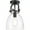 Matte Black, variant on 412-1F-BK-8CL Innovations Lighting Newton-One Light Flush Mount-8 Inches Wide by 12.5 Inches High-Matte Black Finish