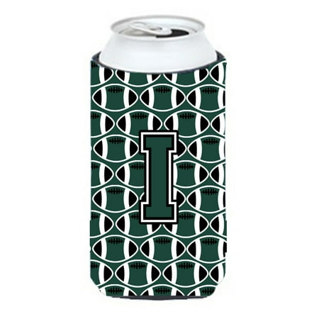 

Carolines Treasures CJ1071-ITBC Letter I Football Green and White Tall Boy Beverage Insulator Hugger Tall Boy