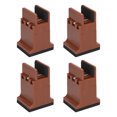 thumbnail image 1 of Furniture Risers 4pcs Rubber Risers for Table Sofa Bed, Bed Risers Added Height for Extra Storage Space and Flexibility Furniture Leg Risers with Adjustable Screw Clamp, 1 of 7