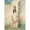 thumbnail image 3 of Attilio Simonetti 18x24 Black Modern Framed Museum Art Print Titled - The Rendezvous (1843-1925), 3 of 5