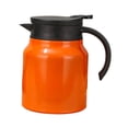 thumbnail image 4 of simhoa Insulated Kettle, Flask with Tea Strainer, Tightly Sealing Lid, Heat Retention, 1 Liter, Coffee Pot, Hot Water Jug ​​for The Kitchen orange, 4 of 8